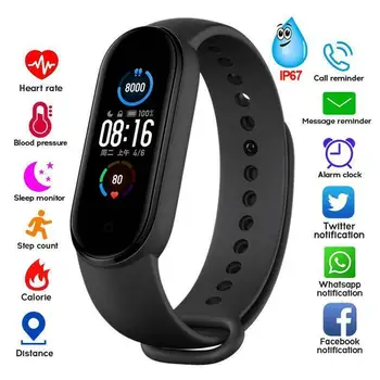 2021 Banda Inteligente Esporte Impermeável Smart Watch Homens Mulher a Pressão Arterial Monitor de frequência Cardíaca de Fitness Pulseira Para Android IOS