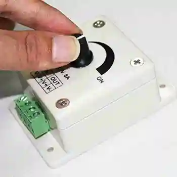 LED dimmer interruptor da C.C. 12V 24V 8A brilho ajustável driver de luz monocromático potência da lâmpada tira controlador de G3J6