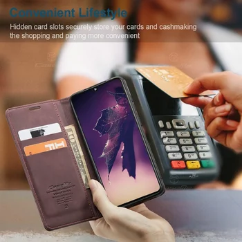 De luxo, capa de Couro Para Xiaomi Redmi Nota 8 9 K30 Pro Magnético Virar Titular do Cartão de Telefone Para a Xiaomi Mi 11 9T 10 T Lite Carteira Tampa