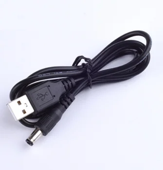 1m USB DC 5.5 mm*2.1 mm Conversor de Potência, cabo Cabo USB5.5*2.1 mm DC Jack