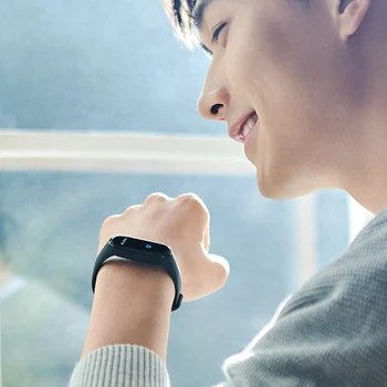 Xiaomi Mi Inteligente Banda 4 Bluetooth 5.0 Sensor de frequência Cardíaca AMOLED 2.5 D 0.95