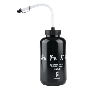 Topo!-SHOKE Lacrosse Garrafa de Água de Longo Canudo de Plástico BPA Livre Goleiro Boxe Garrafa de Água de 1 Litro por Esporte