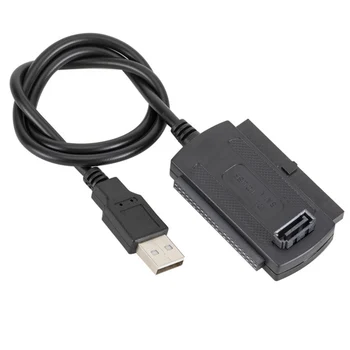 SATA/PATA/disco Rígido IDE para USB 2.0 Adaptador de Cabo do Conversor de 2,5 3,5 polegadas HDD SSD com o Adaptador de Energia CA