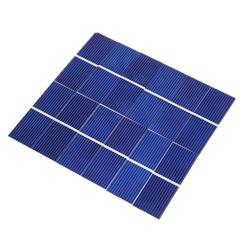 100pcs Painéis Solares 0,5 V 320mA Fino Acabamento Célula Solar DIY Policristalino Carregador de Bateria 52*19mm Para a Fonte de Energia do Módulo