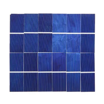 100pcs Painéis Solares 0,5 V 320mA Fino Acabamento Célula Solar DIY Policristalino Carregador de Bateria 52*19mm Para a Fonte de Energia do Módulo