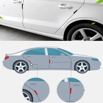 4PCS Porta do Carro Anti-colisão-Choque Faixa de Guardas do Lado do Protetor Adesivo para o Dacia Duster Logan Sandero 2 Mcv Sandero