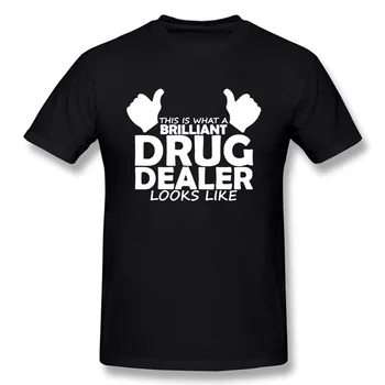 Traficante de drogas Farmacêutico Medicina Engraçado Unisex Gráfico de Moda de Nova Algodão de Manga Curta T-Shirts O-Pescoço Harajuku T-shirt