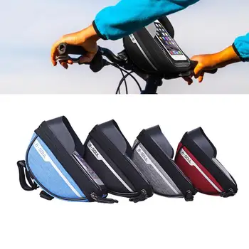 Desgaste-resistente do Saco de Bicicleta Frente do Tubo do Quadro Guidão Impermeável Ciclismo Sacos Triângulo Bolsa de Suporte de Quadro Mtb Bicicleta Acessórios