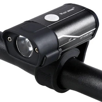 OESTE BIKE Luz Dianteira da Bicicleta de Carregamento USB L2 Bulbo 5 Modos de Diodo emissor de Luz de Moto Lanterna 350 Lúmen Lâmpada Dianteira Lanterna de Bicicleta as Luzes