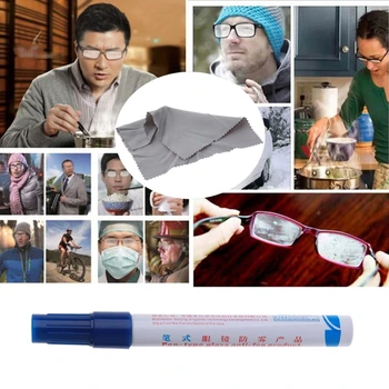 2021 Novo Nano Anti-Nevoeiro Solução para Óculos de Lente Desembaçador Reutilizáveis de Microfibra Limpa