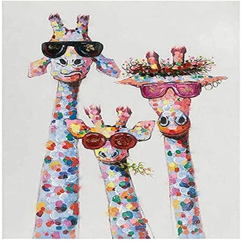 KTHOFCY 5D DIY Diamante Pintura Kits forAdults Crianças Girafa Completo Broca Bordado de Cruz StitchCrystal Strass Artes de Parede Decoração