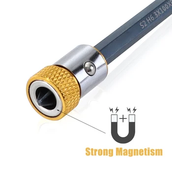 Universal 6,35 mm Anel Magnético Liga de Anel Magnético Bits de chave de Fenda Anti-corrosão Forte Magnetizador Broca de Anel Magnético