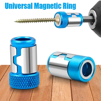 Universal 6,35 mm Anel Magnético Liga de Anel Magnético Bits de chave de Fenda Anti-corrosão Forte Magnetizador Broca de Anel Magnético