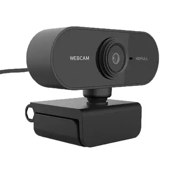 Webcam 1080P 720p 480p HD Com Microfone Giratório Mini Computador WebCamera Cam PC Desktop Web Cam Câmera Gravação de Vídeo de Trabalho