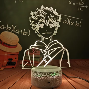KEI TSUKISHIMA LED 3d ANIME LÂMPADA de HAIKYUU Mangá Presente Anime 3d Lâmpada Lâmpada Luz da Noite Otaku Presente Bem Embalado E Rápido de Dropship