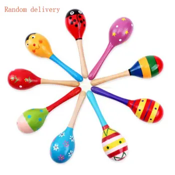 Brinquedos De Madeira Chocalho Bonito Mini Areia Martelo Chocalhos, Instrumentos Musicais De Brinquedos Presentes Crianças