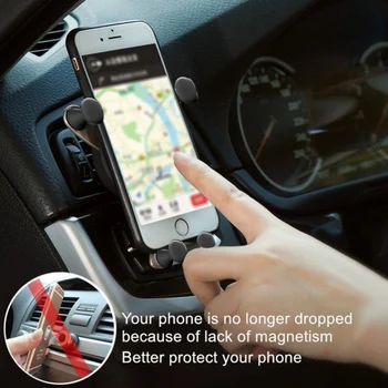 Suporte para carro Para Telefone Celular Suporte de apoio No Carro de Ventilação de Ar Clip de Montagem Móvel celular Stand Smartphone GPS Titular Para o Iphone 12