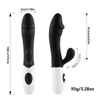 Vagina Vibrador Vibrador Coelho de Vibração de Brinquedo, Estimulador de Clitóris G-spot Massagem, 10 Velocidades Feminino Masturbação Brinquedos para Adultos