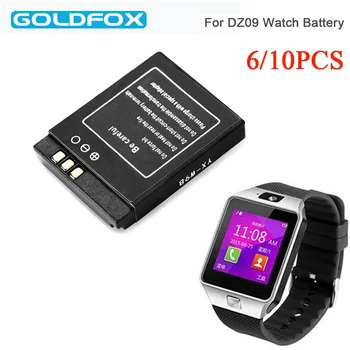 6/10pcs 3.7 V bateria Recarregável Li-ion polímero Bateria Para DZ09 A1 Smart Watch Bateria Para KWS-S6 RYX-NX9 A1 Smart Watch