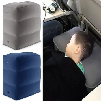3 Camadas de Viagem Inflável Descanso de Pé Travesseiro de Avião, de Comboio de carros apoio para os Pés Almofada 360g