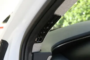 A Fibra de carbono Olhar de Frente Pilar de Ventilação de Ar Tampa 2pcs Para Hyundai Santa Fe TM 2019