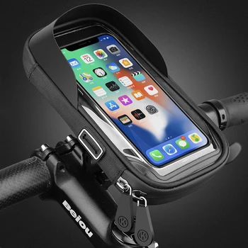 Impermeável, de Bicicleta, Motocicleta de Telefone do Suporte de Bicicleta Tela de Toque do Telefone Saco de 6,4 polegadas Bicicleta Guidão Suporte para iPhone Samsung 12Pro