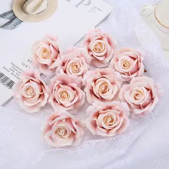 Simulação de rosas flanela presente diy artesanal de Casamento de casamento decoração da Casa da arte da Flor de caixa de Presente de enchimento