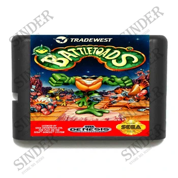 Battletoads 16 bits MD Cartão de Jogo Para o Sega Mega Drive Para Gênesis