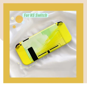 Kawaii Para Nintend Mudar Caso de Protecção Soft Caso Shell para Nintendo Switch de Console JoyCon Aquarela de Volta Capa Destacável