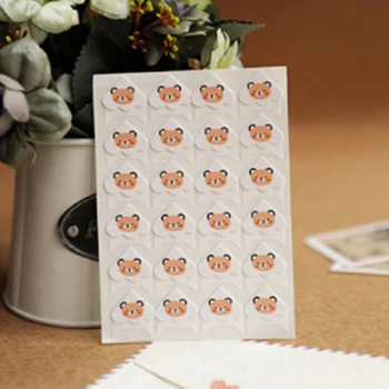 24 Pcs DIY dos desenhos animados de Animais Fofos Canto Bonito Etiquetas de Papel Para Álbuns de Fotos, Quadro de Decoração DIY Scrapbooking