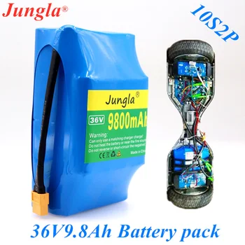 36V 10S2P de lítio L-bateria recarregável de íon de 9800mAh 9.8 AH bateria elétrica de auto-sucção hoverboard monociclo