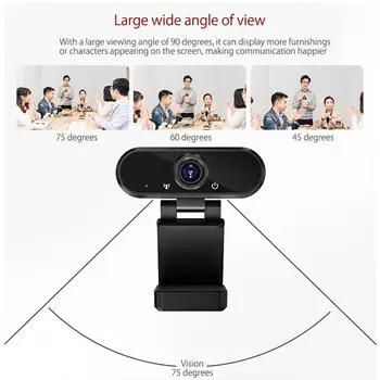 1080P HD Webcam web câmera Built-in Microfone Auto full webcam Foco 1080p Ângulo de Visualização hd de 90 para pc camara web ° U1P5