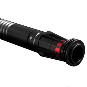 De dois gumes Laser Espada Alça de Metal Cosplay Sabre de luz Pesados Duelo 5 conjuntos de Soundfont Luz Vermelha Sabre Force FX FOC Blaster Brinquedo