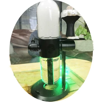 Cachimbo de água de Garrafa com Rotação de 360° DIODO emissor de Luz de Aço Inoxidável Especial de Escape Volume Grande de Fumar Habilidades Shisha Alto Grau de Chicha Tubo