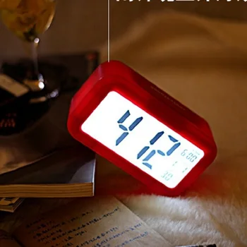 Criativo LED relógio digital, smart luminosa eletrônico relógio despertador, relógio despertador