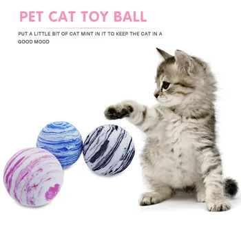 EVA Interativo Pet Jogando Mastigar Brinquedos Conjunto Interativo de Estimação Jogar ao Gato Galaxy Faixa Gatinho Formação Bola Engraçado Molar