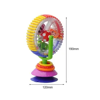 Design Criativo Bebê Multi-Cores Chocalho Brinquedos Coloridos De Rotação Da Roda Gigante Do Carrinho De Criança De Cadeira De Jantar De Brinquedo De Educação Infantil Brinquedo Presentes