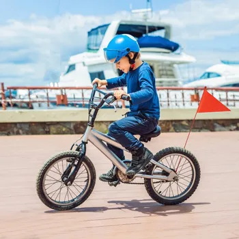 Quente 3 Seções de 1,8 m de Bicicleta de Segurança Bandeira de Ciclismo de Segurança Pennant Bicicletas de Montanha Mastro de Equipamento de Ciclismo Para Crianças