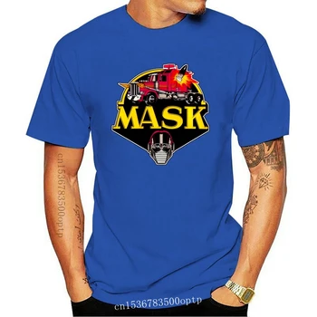 T-Shirt de Verão, Estilo Novo Engraçado M. A. S. K Força-Tarefa de super-Heróis Antigos Retrô Cartoon Série de Tv Animada T-shirt Tee