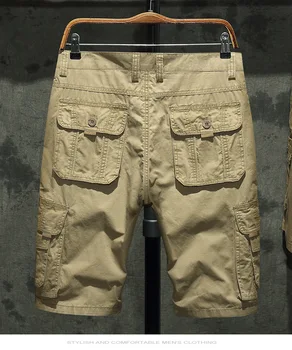 2021 Verão de Novo Carhart - Homens da Carga Shorts Shorts Estilo Militar Shorts Ocasionais de Multi-Bolso Algodão Roupas de Marca