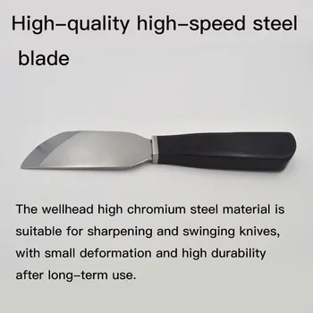Couro faca de corte DIY artesanato de couro ferramentas e utensílios de aço Inoxidável, cabo de madeira faca de Família de corte, utensílios de