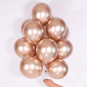 100/60pcs de 12 Polegadas de Metal Engrossado Balões de Festa de Aniversário de Casamento Decoração
