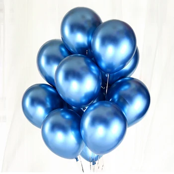 100/60pcs de 12 Polegadas de Metal Engrossado Balões de Festa de Aniversário de Casamento Decoração