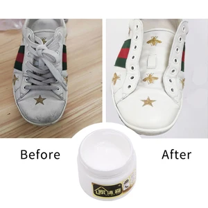 50ml de Couro Branco de Reparação de Colar Sapato de Couro cor de Creme Tinta para o Sofá Assento de Carro Buracos Zero Rachaduras Restauração de Couro Borda de Pintura