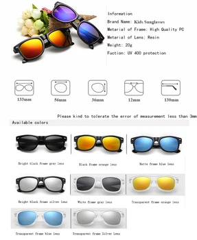 Quente da venda Legal de 2 a 15 Anos Crianças Óculos de sol Óculos de Sol para Crianças Meninos Meninas rapazes raparigas Moda Eyewares Revestimento de Lentes UV 400 Proteção