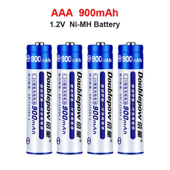 1.2 V AAA NI-MH recarregáveis da bateria 900mAh as baterias NI-MH AAA de alta qualidade e carregador