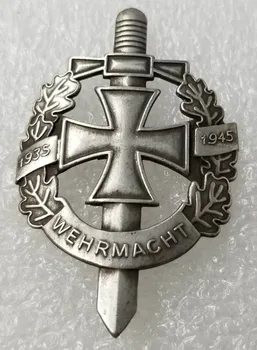 WW2 Exército alemão Militar Wehrmacht WH Pinos de Crachá de Moedas Comemorativas Medalha de Moedas Colecionáveis Emblema CÓPIA