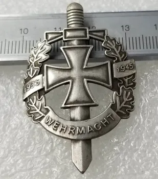 WW2 Exército alemão Militar Wehrmacht WH Pinos de Crachá de Moedas Comemorativas Medalha de Moedas Colecionáveis Emblema CÓPIA