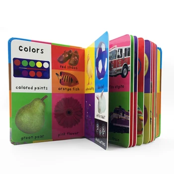 7Books para Crianças de Educação infantil Primeiros 100 Animais Palavras em inglês capa Dura Livro de Bordo de Aprendizagem Cartões de memória Flash para Crianças Abc Brinquedos