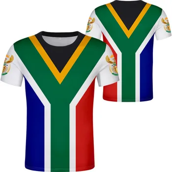 ÁFRICA do SUL t-shirt diy personalizado gratuitamente número de nome zaf T-Shirt de bandeira de nação za africâner e holandês país colégio impressão de fotos de roupas